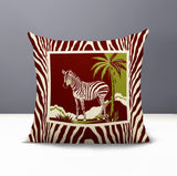 Malboro Zebra Print Reversible Indoor/Outdoor Square Pillow