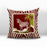 Malboro Zebra Print Reversible Indoor/Outdoor Square Pillow