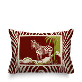Malboro Zebra Print Reversible Indoor/Outdoor Rectangular Pillow