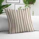 Malone Striped Spun Polyester Indoor/Outdoor Reversible Throw Pillow