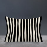 Malone Striped Spun Polyester Indoor/Outdoor Reversible Throw Pillow