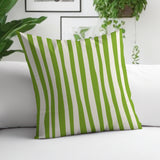 Malone Striped Spun Polyester Indoor/Outdoor Reversible Throw Pillow