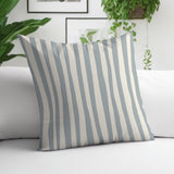 Malone Striped Spun Polyester Indoor/Outdoor Reversible Throw Pillow
