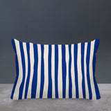 Malone Striped Spun Polyester Indoor/Outdoor Reversible Throw Pillow