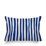 Malone Striped Spun Polyester Indoor/Outdoor Reversible Throw Pillow