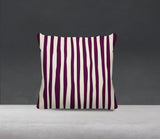 Malone Striped Spun Polyester Indoor/Outdoor Reversible Throw Pillow