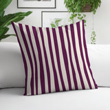 Malone Striped Spun Polyester Indoor/Outdoor Reversible Throw Pillow