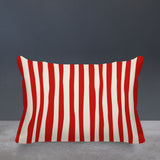 Malone Striped Spun Polyester Indoor/Outdoor Reversible Throw Pillow