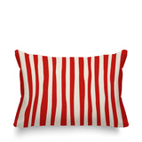 Malone Striped Spun Polyester Indoor/Outdoor Reversible Throw Pillow