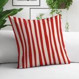 Malone Striped Spun Polyester Indoor/Outdoor Reversible Throw Pillow