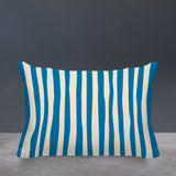 Malone Striped Spun Polyester Indoor/Outdoor Reversible Throw Pillow
