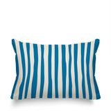Malone Striped Spun Polyester Indoor/Outdoor Reversible Throw Pillow