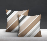 Manda Striped Reversible Indoor/Outdoor Square Pillow