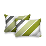 Manda Striped Reversible Indoor/Outdoor Rectangular Pillow