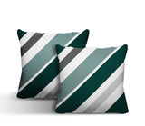 Manda Striped Reversible Indoor/Outdoor Square Pillow