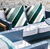 Manda Striped Reversible Indoor/Outdoor Square Pillow
