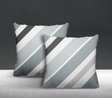 Manda Striped Reversible Indoor/Outdoor Square Pillow