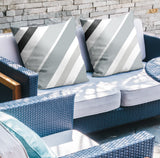 Manda Striped Reversible Indoor/Outdoor Square Pillow