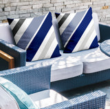 Manda Striped Reversible Indoor/Outdoor Square Pillow