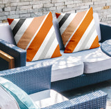 Manda Striped Reversible Indoor/Outdoor Square Pillow