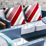 Manda Striped Reversible Indoor/Outdoor Square Pillow