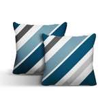 Manda Striped Reversible Indoor/Outdoor Square Pillow