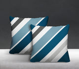 Manda Striped Reversible Indoor/Outdoor Square Pillow