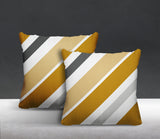 Manda Striped Reversible Indoor/Outdoor Square Pillow
