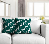 Mandi Geometric Reversible Indoor/Outdoor Square Pillow