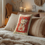 Maneki Faux Linen Lumber Pillow