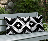 Mansi 2 Sets Indoor/Outdoor Reversible Rectangular Pillow