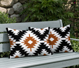 Mansi 2 Sets Indoor/Outdoor Reversible Rectangular Pillow