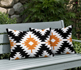 Mansi 2 Sets Indoor/Outdoor Reversible Rectangular Pillow