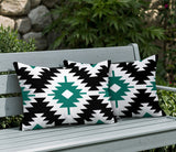 Mansi 2 Sets Indoor/Outdoor Reversible Rectangular Pillow