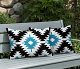 Mansi 2 Sets Indoor/Outdoor Reversible Rectangular Pillow