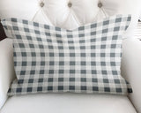 Margot Checkered Reversible Indoor/Outdoor Rectangular Pillow