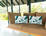 Marion Geometric Reversible Indoor/Outdoor Rectangular Pillow