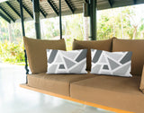 Marion Geometric Reversible Indoor/Outdoor Rectangular Pillow