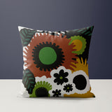Mars Microsuede Square Throw Pillow in White; Black; Brown; Green - Size 20x20