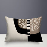 Marti Abstract Reversible Indoor/Outdoor Rectangular Pillow