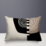 Marti Abstract Reversible Indoor/Outdoor Rectangular Pillow