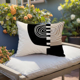 Marti Abstract Reversible Indoor/Outdoor Square Pillow