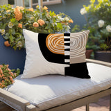 Marti Abstract Reversible Indoor/Outdoor Square Pillow