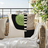 Marti Abstract Reversible Indoor/Outdoor Square Pillow