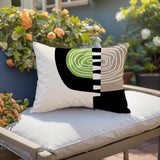 Marti Abstract Reversible Indoor/Outdoor Square Pillow