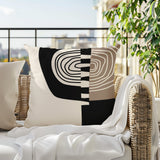 Marti Abstract Reversible Indoor/Outdoor Square Pillow
