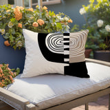 Marti Abstract Reversible Indoor/Outdoor Square Pillow