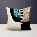 Marti Abstract Reversible Indoor/Outdoor Square Pillow