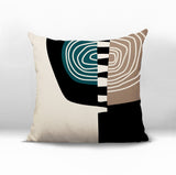 Marti Abstract Reversible Indoor/Outdoor Square Pillow