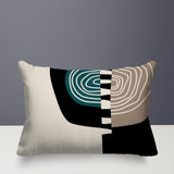 Marti Abstract Reversible Indoor/Outdoor Rectangular Pillow